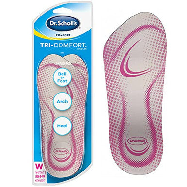 Dr. Scholl'S Tri-Comfort Insoles - For Heel Arch Support And Ball Of Foot With Targeted Cushioning & Invisible Cushioning Insoles For High Heels For Women'S 6-10