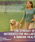 Elements Vitamin D3 K2 With Magnesium Glycinate + Zinc & Calcium Magnesium 1500Mg D3 10,000 Iu K2 (Mk7) 200Mcg Zinc 50Mg Calcium 50Mg Immunity, Bone & Recovery Support - Vegan, Non-Gmo