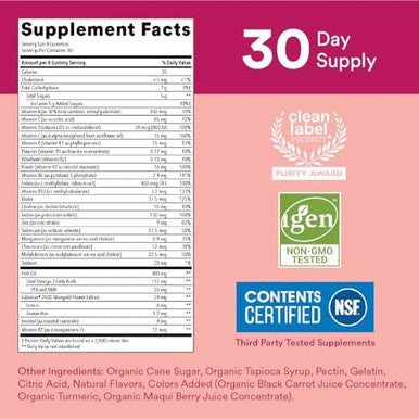 Smartypants Teen Guy Multivitamin Gummies: Omega 3 Fish Oil (Epa/Dha), Vitamin D3, C, Vitamin B12, B6, Vitamin A, K & Zinc, Gluten Free, Three Fruit Flavors, 120 Count (30 Day Supply)