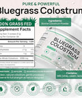 Bluegrass Colostrum Bovine Colostrum Supplement 60 Servings