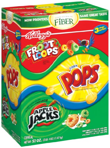 Kellogg Raisin Bran Breakfast Cereal, High Fiber, 28g Whole Grain, Family Size, 22.1 oz