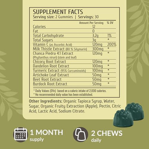 Herbamama Liver Support And Milk Thistle Kit - Bundle Of Liver Support Complex & 1500Mg Milk Thistle Gummies - Vegan Non Gmo Gelatin- - 2 Pack