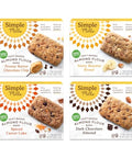 Simple Mills Almond Flour Snack Bars (Nutty Banana, Spiced Carrot Cake, Dark Chocolate Almond, Peanut Butter Chocolate Chip) - Gluten Free, Made with Organic Coconut Oil, Breakfast Bars, Healthy Snacks, 6 Ounce (Pack of 4)