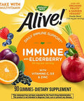 Nature'S Way Alive Immune Gummies With Elderberry, Immune Support, 90 Gummies