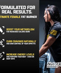 Nutrex Research Lipo-6 Black Hers Ultra Concentrate Weight Loss Pills For Women Fat Burner Appetite Suppressant Metabolism Booster For Weight Loss Hair Skin & Nails Support 60 Diet Pills