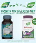 Nature'S Way Bilberry Premium Extract Supports Eye Health Eye Health Supplement For Adults With Black Elderberry Bilberry Supplement Gluten Free Vegan 90 Capsules (Packaging May Vary)