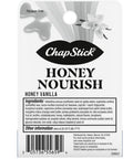 Chapstick Bulk Lip Balm Honey Nourish Moisturizing Fomula With Shea Butter And Avocado Butter Vitamin E Honey Vanilla Flavor Lip Care Tubes 0.15 Oz 72 Ct Case
