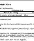 Swanson Pqq Pyrroloquinoline Quinone 20 Milligrams 30 Veg Capsules