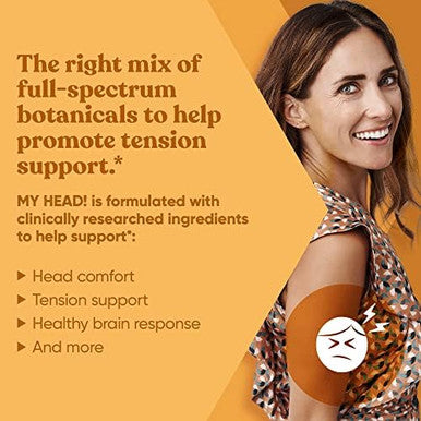 Eu Natural My Head Headache Vitamins ÃƒÂ¢Ã¢â€šÂ¬Ã¢â‚¬Å“ Sensitivity, Tension, Comfort, Healthy Head Function For A Clear Mind ÃƒÂ¢Ã¢â€šÂ¬Ã¢â‚¬Å“ Fast Acting Magnesium, Feverfew, Boswellia, Vitamin D, Ginger, & More ÃƒÂ¢Ã¢â€šÂ¬Ã¢â‚¬Å“ 60 Soft Capsules
