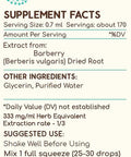 Barberry Root B120 Alcohol-Free Herbal Extract Tincture, Concentrated Liquid Drops Natural Barberry (Berberis Vulgaris) (2x4 fl oz)