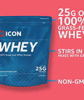 ICON Nutrition 100% Whey Protein 2.27kg Strawberry Milkshake