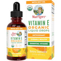 MaryRuth Organics USDA Vitamin E Liquid Drops 2 Month Supply Bone and Joint Health Cognitive Health for Adults and Kids Sugar Free Vegan NonGMO Gluten Free 2 Ounces