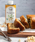 La Tourangelle,Roasted Peanut Oil,Slow Roasted Expeller-Pressed for Rich Flavor,Perfect for Cooking & Baking,Med-High Heat,Unrefined,Small Batch Production in USA,16.9 Fl Oz,(Pack of 2)