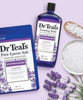 Dr Teal'S Pure Epsom Magnesium Salt Soak And Foaming BathSoothe & Sleep With Lavender Essential OilsDuo Pack