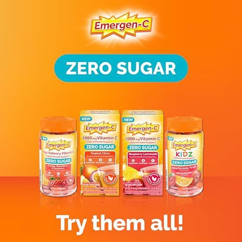 EmergenC Zero Sugar Immune Support Adult Gummies 36 Count