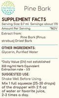 Pine Bark B120 Alcohol-Free Herbal Extract Tincture, Concentrated Liquid Drops Natural Pine Bark (Proanthocyanidin) Dried Bark 4 fl oz