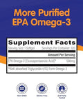 Omegavia Epa 500 Purified Omega3 Fish Oil Supplement 500 Mg Epa In Triglyceride Form Burpless Fish Oil Nongmo Gluten Ifos 5Star 120 Softgels