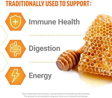 Force Factor Royal Manuka Honey Pure Zealand Manuka Support Immune Health Digestion & Energy Mgo 130 Umf 5+ Sustainably Sourced Honeylemon 60 Soft Chews
