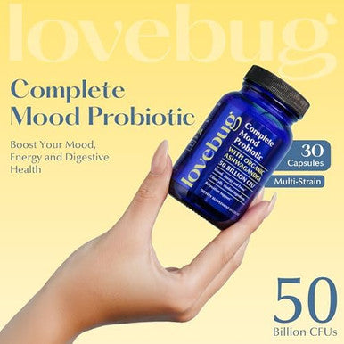 Lovebug Stress And Mood Support Probiotics With Ashwagandha And Baby Probiotic Drops Bundle