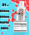 Efx Sports Pump H2O Muscle Volumizer Clear Liquid Formula 10G Pure Vegetable Glycerol Buffered Taurine & Glycine Zero Sugar 16 Fl Oz (Fruit Blast)