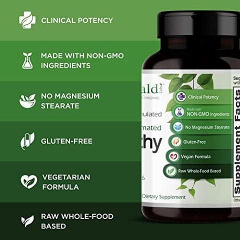 EMERALD LABS Bundle with B Healthy (120 Veg Caps) and Mens 45+ 1Daily Multi (60 Veg Caps) Vegan Vitamin B Complex with Full Spectrum B Vitamins Mens Multivitamin with CoQ10 Lycopene and More
