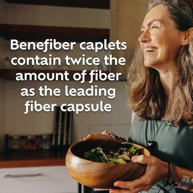 Benefiber Prebiotic GLP1 Friendly Fiber Supplement Caplets 84 Count