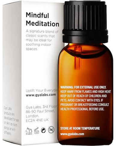 Gya Labs Mindful Meditation Essential Oil Blend - 100 Pure Natural Undiluted Meditation Essential Oil - Grounding & Relaxing (0.34 Fl Oz)