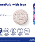 Pure Encapsulations PurePals with iron 90 chewtabs