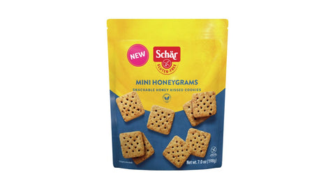 SchÃƒÂ¤r Gluten-Free Mini Honeygrams, 6-Pack Ã¢â‚¬â€œ Honey Infused, Crunchy Bite-Sized Cookies, Non-GMO, No Artificial Preservatives, Perfect for Snacking or Desserts