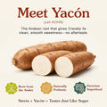 Cravely Stevia con Yacon Root Powder | Prebiotic Sweetener | 266 Servings