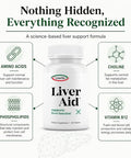 Liverite Liver Aid Liver Support Supplement With Amino Acids Choline & 120 Tablets