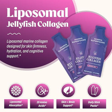 Akasha Superfoods Liposomal Jellyfish Collagen Packets (pack of - 15)