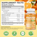 Sept Yan Magnesium Carbonate Gummies 500Mg Magnesium Supplement With Vitamin C D3 & B6 For Muscle Bone Digestive & Immune Support Orange Flavor Sugar Free Vegan 60 Count