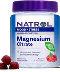 Natrol Magnesium Citrate High Absorption Magnesium Supplement For Mood And Stress Helps Calm The Mind And Relax The Body 60 RaspberryFlavored Gummies Up To A 30 Day Supply