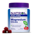Natrol Magnesium Citrate High Absorption Magnesium Supplement For Mood And Stress Helps Calm The Mind And Relax The Body 60 Raspberry-Flavored Gummies Up To A 30 Day Supply