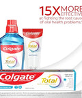 Colgate Total Active Prevention Whitening Gel Toothpaste With Fluoride Bulk With Clinically Proven Formula That Fights Plaque Bacteria Mint 4 Pack 5.1 Oz