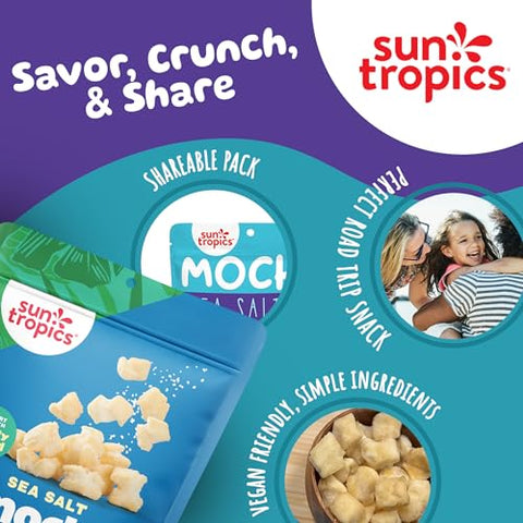 Sun Tropics Mochi Snack Bites Sea Salt Dairy Free Gluten Free 3.5 Oz (Pack of 12)