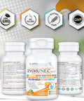 Quercetin 1,000Mg, Vitamin C 1,000Mg, Zinc 50Mg, Vitamin D3 5,000Iu, Selenium, Copper, Acerola, Ginger, Rutin, Bitter Orange, Rose Hips, Echinacea, Immune C Plus, 14 In 1 Immune C Plus (60 Count)