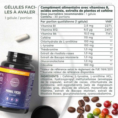 Primal Harvest Primal Mind Fuel & Multivitamin Supplements For Women And Men Multi Vitamin Capsules And Mind Fuel Pills Bundle