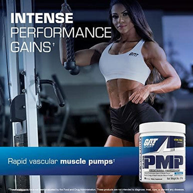 Gat Sport Pmp (Peak Muscle Performance) Preworkout 30 Servings (Blue Raspberry (Stim))