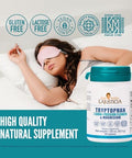 Ana Maria Lajusticia Tryptophan with GABA and Passion Flower and Magnesium Kosher Halal Vegan Gluten Supports Nervous System