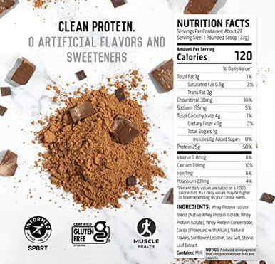 Ascent Whey 2 Lb + Plant Protein Powder 18 Servings - Chocolate