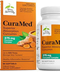 Terry Naturally Curamed 375Mg Antioxidant Supplement For Brain & Immune Health Support Dietary Supplement With Curcumin & Turmeric Essential Oil Herbal Liver Support 120 Softgels