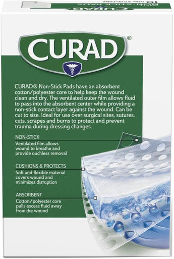 Curad Non-Stick Pads 2 X 3 Inches 10 Count