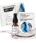 Avenova Eyelid And Eyelash Cleanser Spray & Wipe Kit - Kit With Gentle Cleansing Hypochlorous Acid Spray & 30 Dry Eyelid Wipes For Eye Irritation