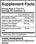 Nutriflair Zinc 50Mg - With Vitamin C, Elderberry, Echinacea Purpurea Extract, Zinc Oxide - Compare With Picolinate, Citrate, Oxide - Complete Immune Support Formula Pills With 4 Immune Defense