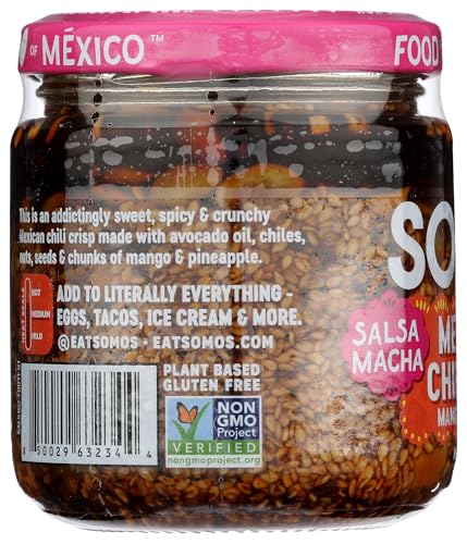 Somos, Chili Crisp Salsa Macha With Dried Fruit, 6.5 Ounce