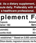 NatureBell Zinc 50mg with Vitamin C 180 Capsules Zinc Vitamins and Immune Vitamins Antioxidant NonGMO