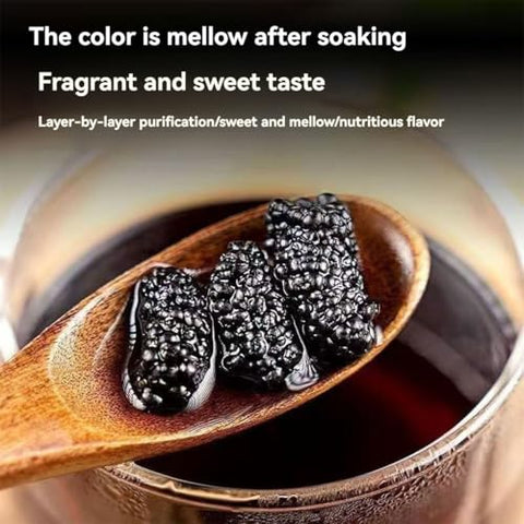 dried mulberries 9.87oz mulberry tea Dried Black Mulberries fantastic to add to teas or desserts or to just enjoy straight out of the jar
