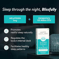 Velbiom Happy Cultures Sleep Tight Melatonin 5Mg With Probiotics Bacillus Coagulans Sleep Deeper & Wake Up Refreshed & Natural Clinically Tested Helps Gas Relief Indigestion 30 Chewmints